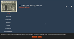 Desktop Screenshot of coutellerie-pradel-goleo.fr